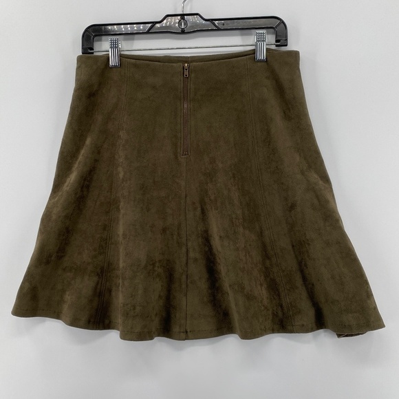 Potters Pot Skirt Women's Size Medium Olive Green Rear Zipper Formal Office - Picture 6 of 14